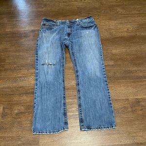 Ariat low rise boot cut men’s jeans medium wash size 38/32
